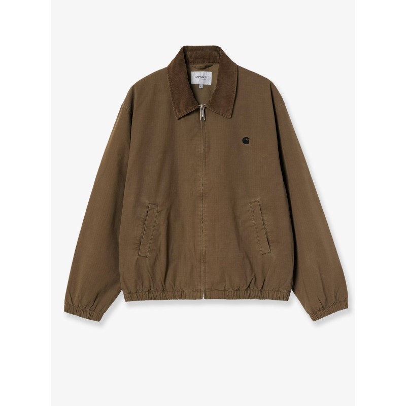 Madison Ripstop cotton jacket with embroidered logo on the front