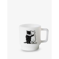 Hugging Cats Glass Mug