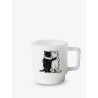 Hugging Cats Glass Mug