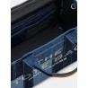 The denim Medium handbag with front logo print