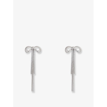 Double Crystal Bow Earrings
