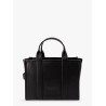 Leather shoulder bag with logo on the front
