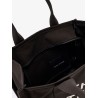 Canvas shopping bag with frontal logo