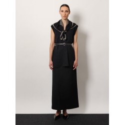 Wool blend skirt