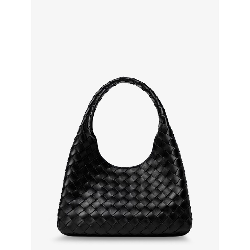 Campana leather shoulder bag with Intrecciato motif