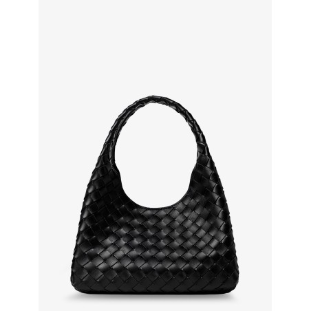 Campana leather shoulder bag with Intrecciato motif