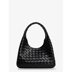 Campana leather shoulder bag with Intrecciato motif