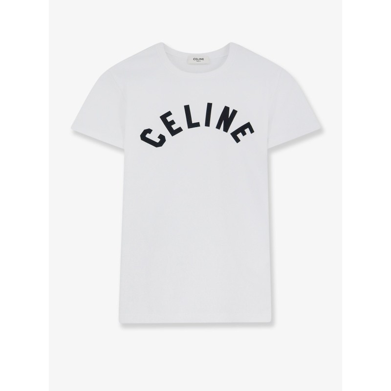 Cotton blend T-shirt with front logo print