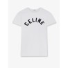 Cotton blend T-shirt with front logo print