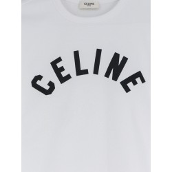 Cotton blend T-shirt with front logo print