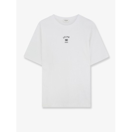 Cotton T-shirt with front lettering logo print