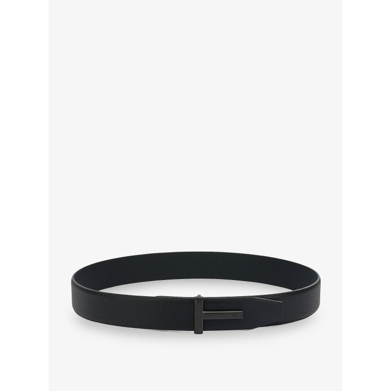 Hammered leather belt