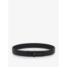 Hammered leather belt