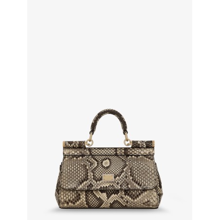 Sicily shiny python mini handbag