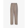 Wool blend trousers with pinstripe pattern