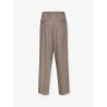 Wool blend trousers with pinstripe pattern