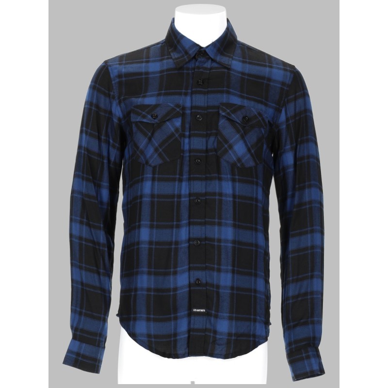 CAMICIA A QUADRI CON LOGO