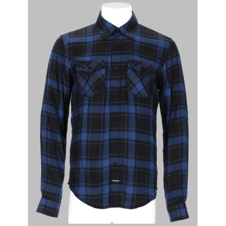 CAMICIA A QUADRI CON LOGO