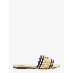 Dior Woven Dioriviera technical fabric and crochet raffia sandals