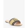 Dior Woven Dioriviera technical fabric and crochet raffia sandals