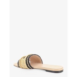 Dior Woven Dioriviera technical fabric and crochet raffia sandals
