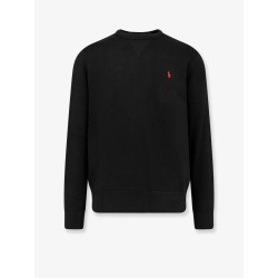 Cotton blend sweater with logo