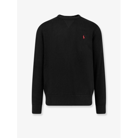 Cotton blend sweater with logo