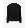Cotton blend sweater with logo