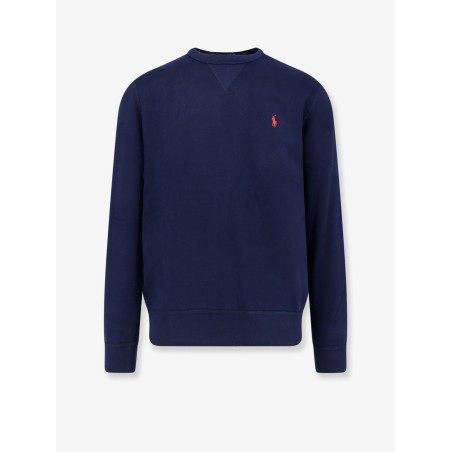 Cotton blend sweater with logo