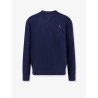 Cotton blend sweater with logo