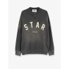 Cotton sweatshirt with front logo