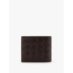 Leather walllet with Intrecciato motif