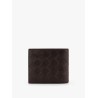 Leather walllet with Intrecciato motif