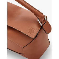 Puzzle Edge leather handbag with engraved Anagram logo