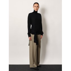 Wool and silk turtleneck