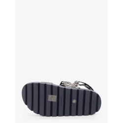 T Mono Perfect Monogram fabric sandals