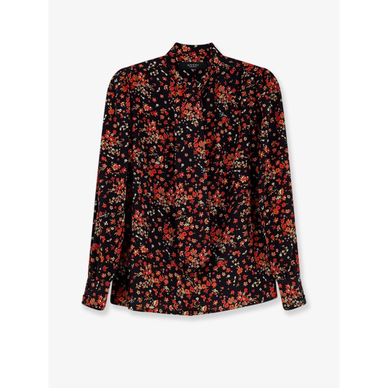 Printed silk shirt