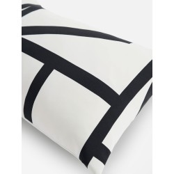 Padded pillow with Monogram print