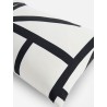 Padded pillow with Monogram print