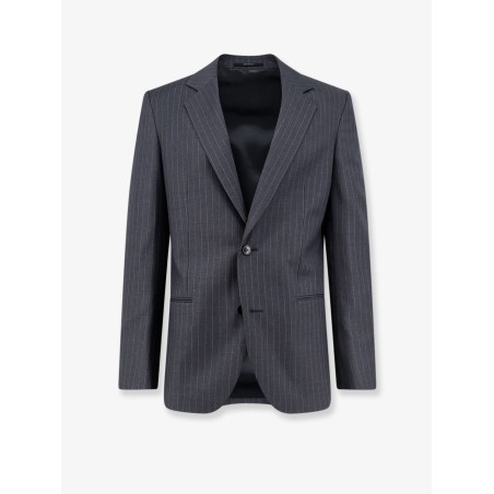 Pinstriped wool blazer