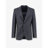Pinstriped wool blazer