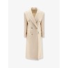 Hourglass wool double-breasted coat