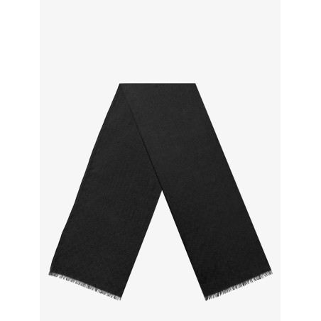 Wool and silk blend scarf with GG motif