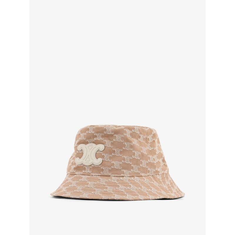 Cotton hat with Triomphe logo all-over
