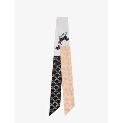 Silk scarf with all-over Triomphe logo