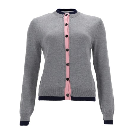 CARDIGAN CON DETTAGLIO DOPPIO BORDO