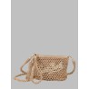 POCHETTE IN RAFFIA CON LOGO