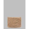 POCHETTE IN RAFFIA CON LOGO