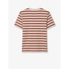 Cotton T-shirt with striped pattern