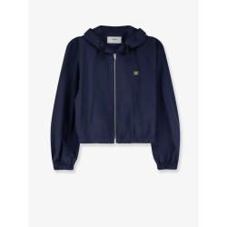 Cotton blend jacket with Logo